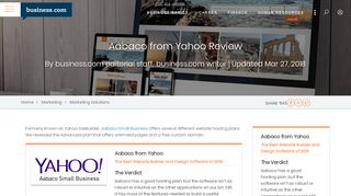 
                            7. Aabaco from Yahoo Review 2018 | Business.com