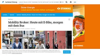 
                            8. Aachen: Mobility Broker: Heute mit E-Bike, morgen mit dem Bus