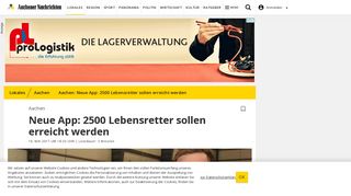 
                            10. Aachen: Neue App: 2500 Lebensretter sollen erreicht werden