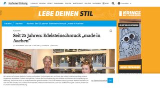 
                            11. Aachen: Seit 25 Jahren: Edelsteinschmuck „made in Aachen“