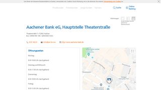 
                            2. Aachener Bank eG, Hauptstelle Theaterstraße,Theaterstraße 5 ...