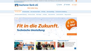 
                            1. Aachener Bank eG - Mein Leben lang. Startseite für Privatkunden