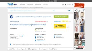 
                            7. ▷ AachenMünchener Versicherung AG Direktion Aachen | Tel. (0241 ...