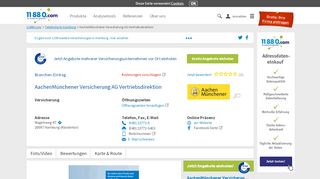 
                            11. ▷ AachenMünchener Versicherung AG Vertriebsdirektion | Tel. (040 ...