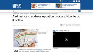 
                            10. Aadhaar card address updation process: How to do it online - Latest ...