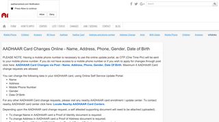
                            8. AADHAAR Card Changes Online - Name, Address, Phone, Gender ...