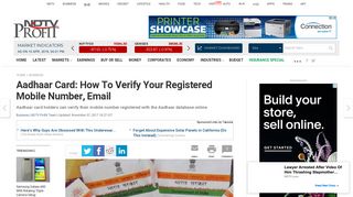 
                            2. Aadhaar Card: How To Verify Your Registered Mobile Number, Email ...