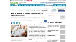 
                            12. Aadhaar Card Update: How to update or correct Aadhaar details ...