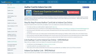 
                            9. Aadhar Card to Indane Gas Link - BankBazaar