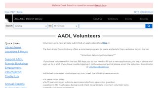 
                            2. AADL Volunteers | Ann Arbor District Library