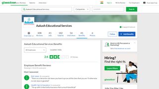 
                            2. Aakash Educational Services Employee Benefits and Perks ...