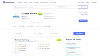 
                            11. Aakash Institute Reviews by Employees | AmbitionBox (Naukri.com)