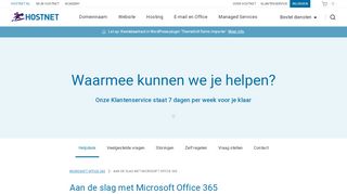 
                            11. Aan de slag met Microsoft Office 365 - Hostnet