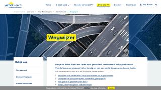 
                            8. Aan het werk - Wegwijzer