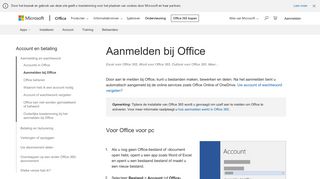 
                            7. Aanmelden bij Office - Office-ondersteuning - Office Support - Office 365