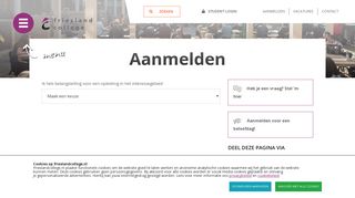 
                            3. Aanmelden | Friesland College