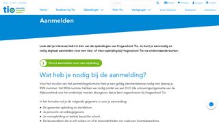 
                            5. Aanmelden - Hogeschool Tio