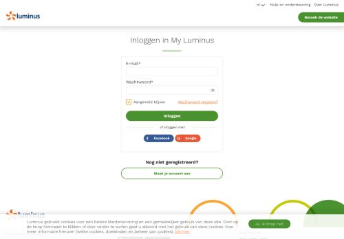 
                            4. Aanmelden in My Luminus!