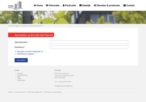 
                            13. Aanmelden op Brunata Self Service | SPM Technologies nv