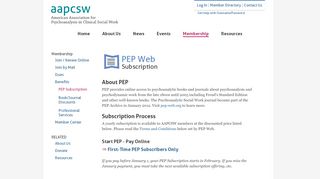 
                            12. AAPCSW Benefits - PEP-Web | American Association for ...