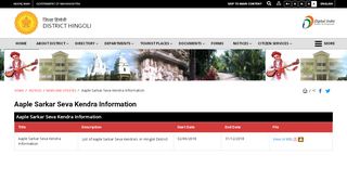 
                            13. Aaple Sarkar Seva Kendra Information | Hingoli, Government of ...
