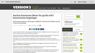 
                            8. Aarhus kommune åbner for gratis wifi i kommunens bygninger | Version2