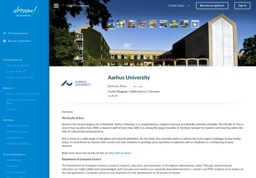 
                            11. Aarhus University - Apply online! - Dream Foundation