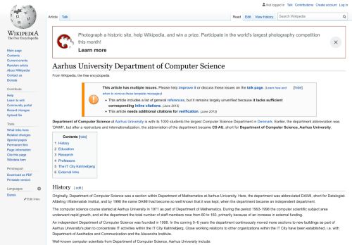 
                            10. Aarhus University Department of Computer Science - Wikipedia