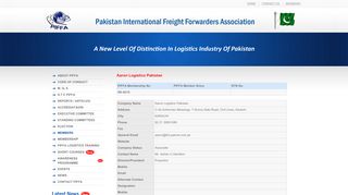 
                            9. Aaron Logistics Pakistan - PIFFA - PAKISTAN INTERNATIONAL ...
