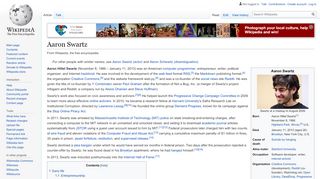 
                            11. Aaron Swartz - Wikipedia