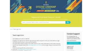 
                            11. AASA | Team Login Error - AASA | Support Center