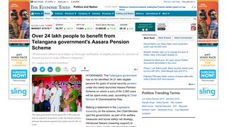 
                            5. Aasara Pension Scheme Government: Over 24 lakh people to benefit ...