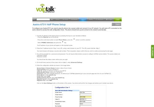 
                            1. Aastra 6731i VoIP Phone Setup Guide - VoIPtalk