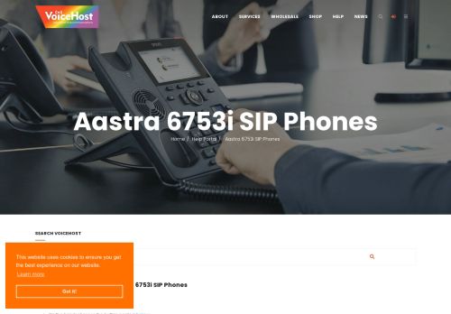 
                            7. Aastra 6753i SIP Phones | VoiceHost - UK VoIP Provider