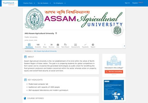 
                            13. AAU - Assam Agricultural University - Reviews, Students, Contacts