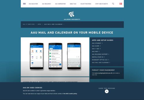 
                            8. AAU Mail on your mobile device - AAU It Services