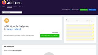 
                            9. AAU Moodle Selector – Get this Extension for ? Firefox (en-US)