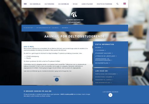 
                            3. AAUmail for deltidsstuderende - Studiestart - Aalborg Universitet
