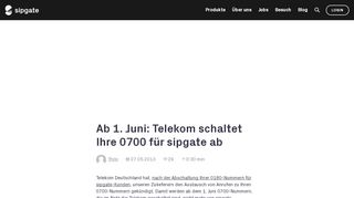 
                            7. Ab 1. Juni: Telekom schaltet Ihre 0700 für sipgate ab