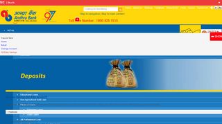 
                            12. AB Easy Savings (No-frills account) - Andhra Bank
