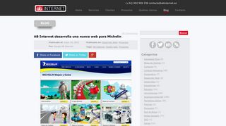 
                            7. AB Internet desarrolla una nueva web para Michelin