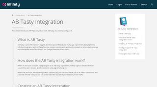 
                            6. AB Tasty Integration - Infinity Knowledge Base - Infinity Tracking