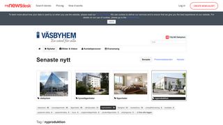
                            10. AB Väsbyhem nyproduktion - Senaste nytt - Mynewsdesk