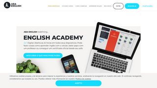 
                            3. ABA English: O curso de inglês online mais eficaz