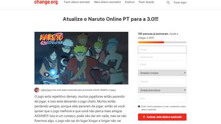 
                            10. Abaixo-assinado · Oasis Games: Atualize o Naruto Online PT para a ...