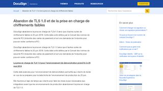 
                            12. Abandon de TLS 1.0 et de la prise en charge de chiffrements faibles ...