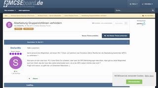 
                            2. Abarbeitung Gruppenrichtlinien verhindern - Active Directory Forum ...