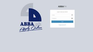 
                            1. Abba | Log in - Applicant | Abba