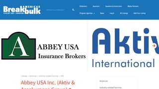 
                            12. Abbey USA Inc. (Aktiv & Assekuransa Group) - Breakbulk Americas ...