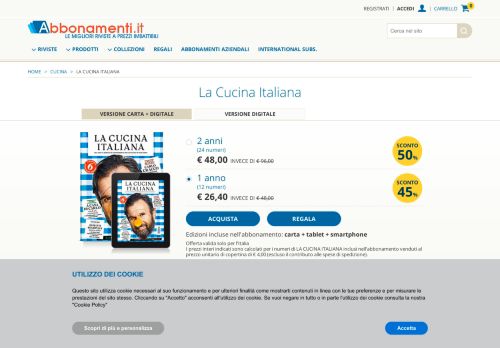 
                            7. Abbonamento online a La Cucina Italiana - Abbonamenti.it